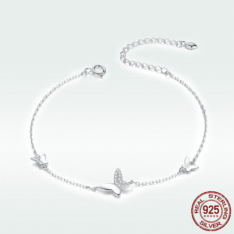 Silver Butterfly Bracelet