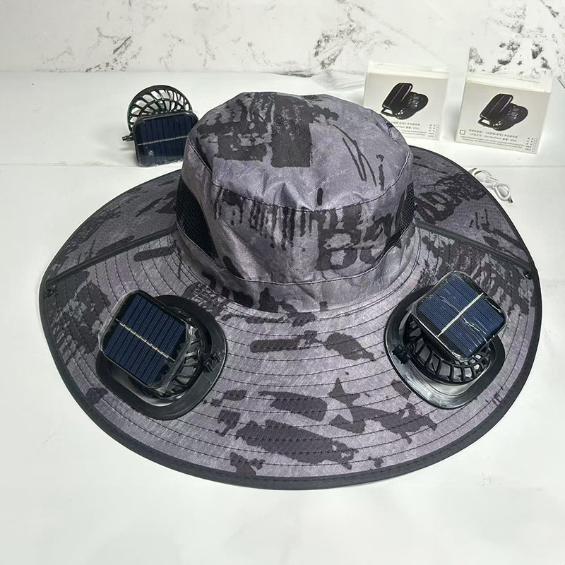 Solar fan hat eprolo