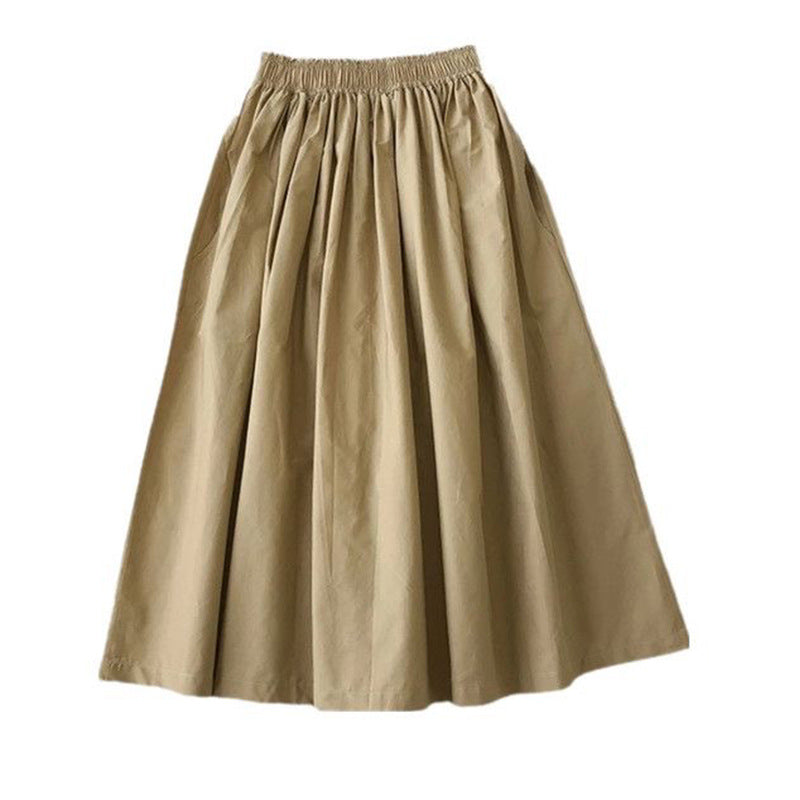 A-Line Pleated Midi Skirt eprolo