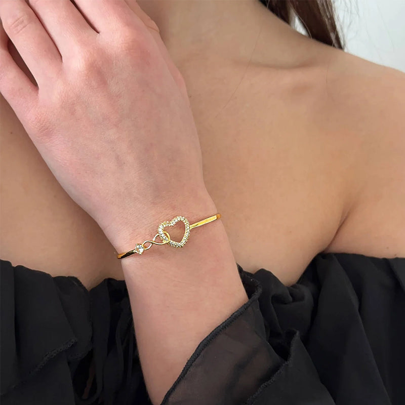 Infinite Symbol Hollow, Heart Bracelet eprolo