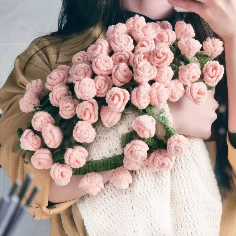 60cm Creative Rose Bouquet Blanket eprolo