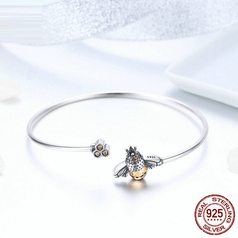 Pure Silver Bee Bracelet
