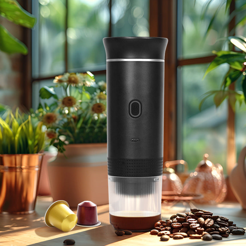2025 Upgraded 3-in-1 Cordless Coffee Maker - 20Bar Portable for Car/Camping/Home, Capsule/Powder, USB Fast Heat eprolo