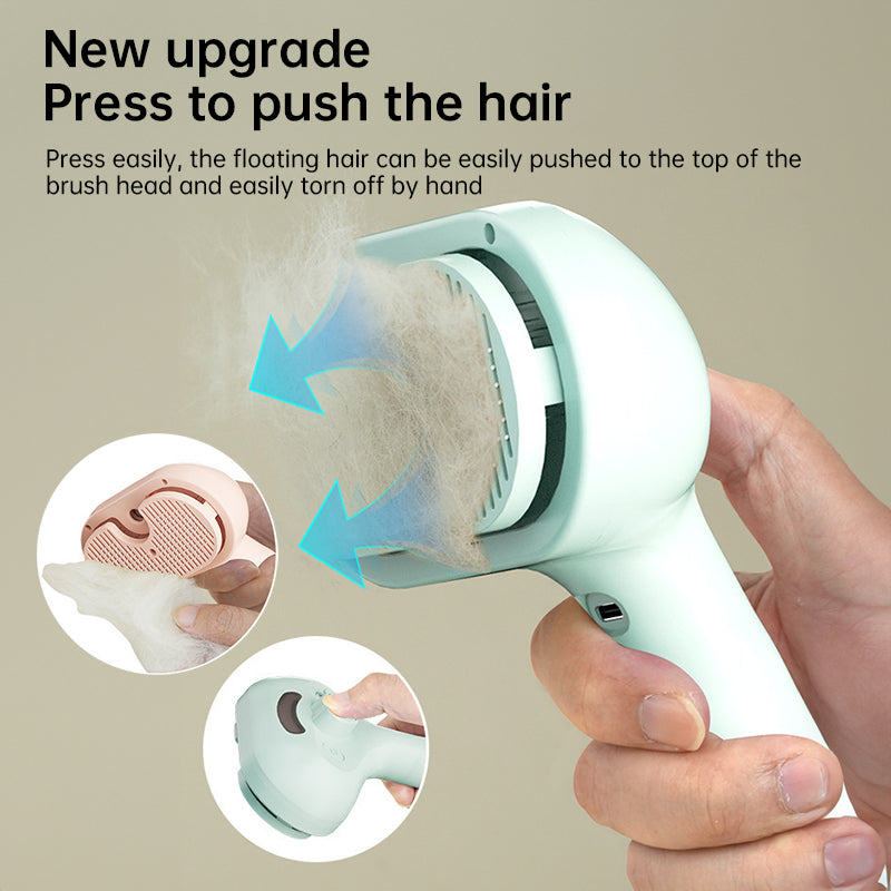 Pet Electric Grooming Comb, Steam Hair Removal