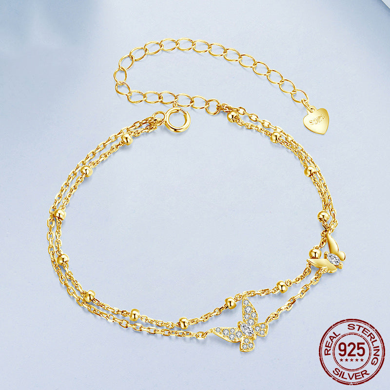 Double layer butterfly bracelet eprolo