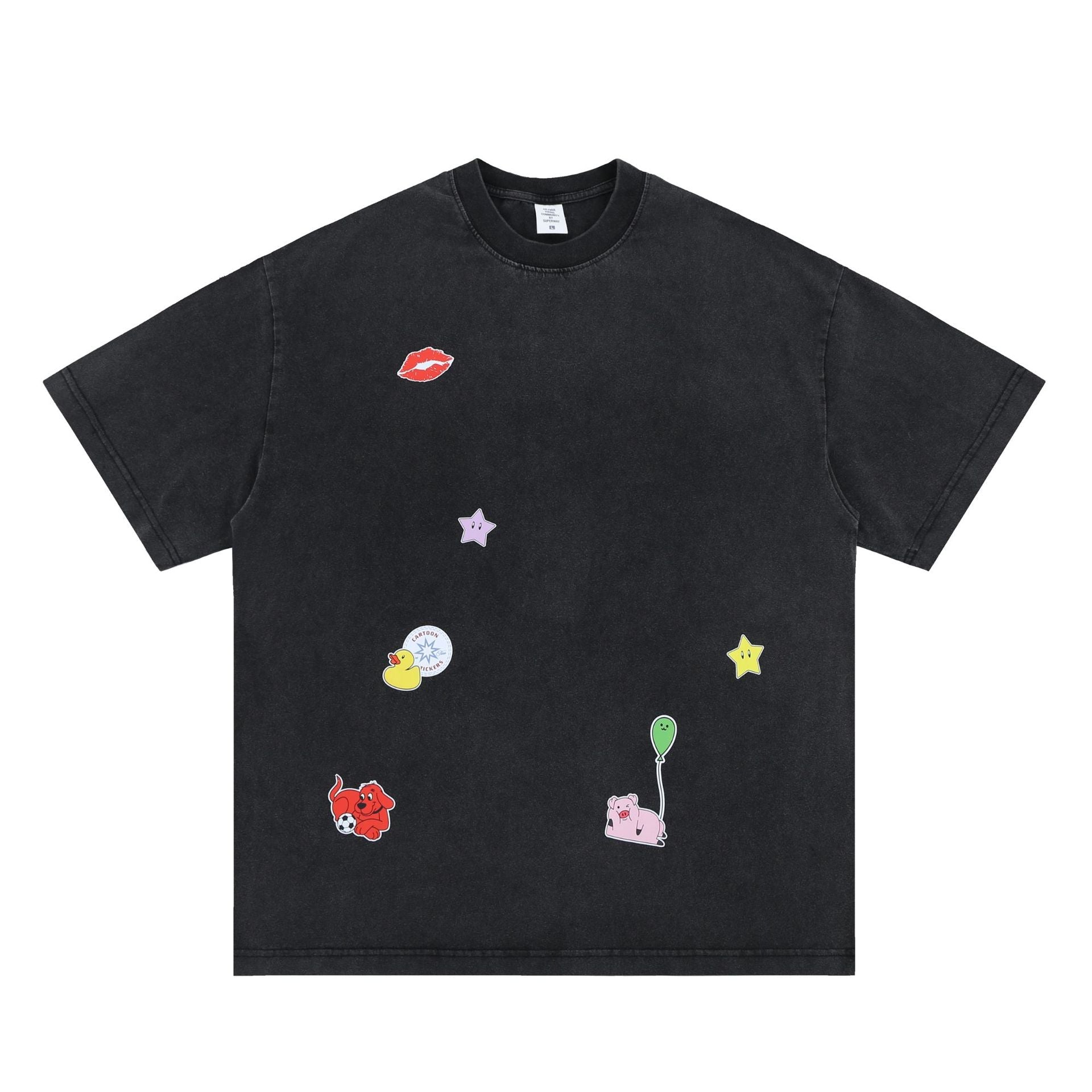 Vintage Cartoon Print T-Shirt eprolo