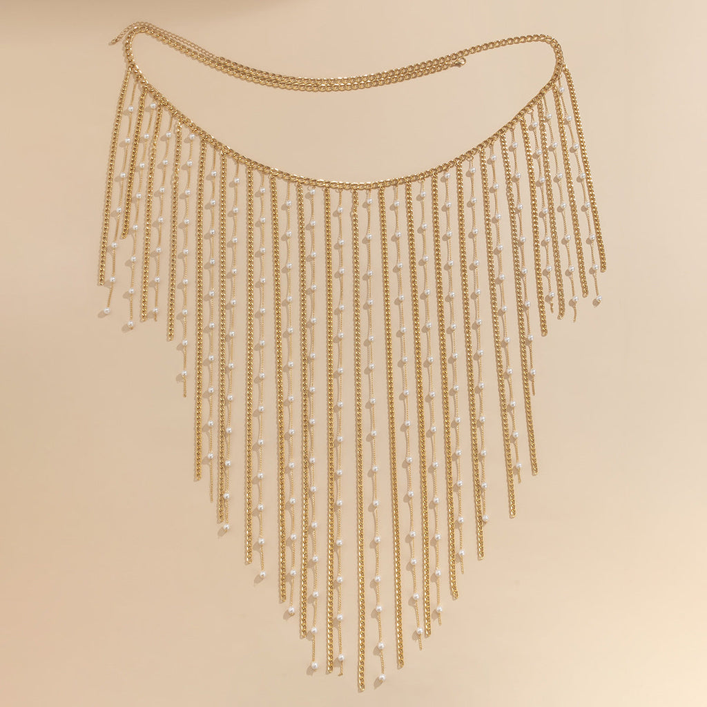 Fashionable tassel pearl chain eprolo