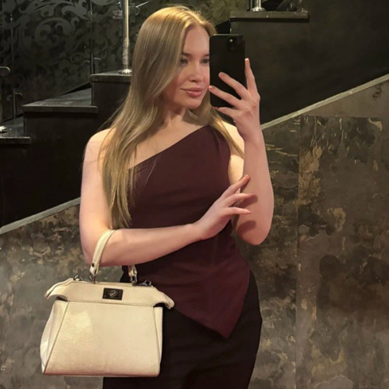 Hem Off-the-Shoulder Top