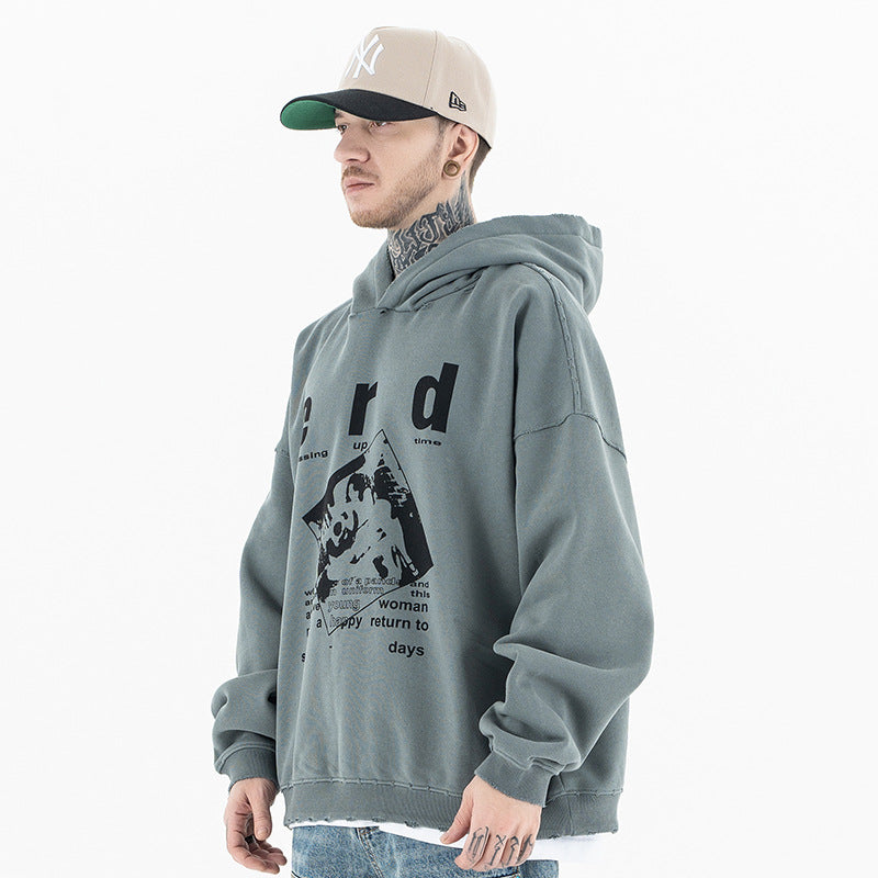 Retro Melancholic Rich Hooded Sweatshirt eprolo