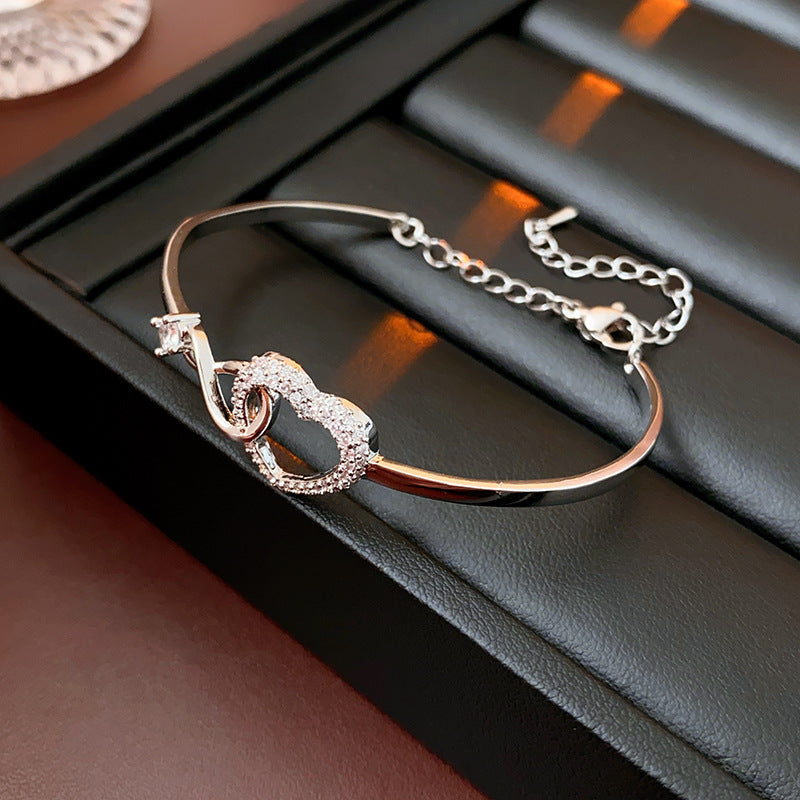 Infinite Symbol Hollow, Heart Bracelet eprolo