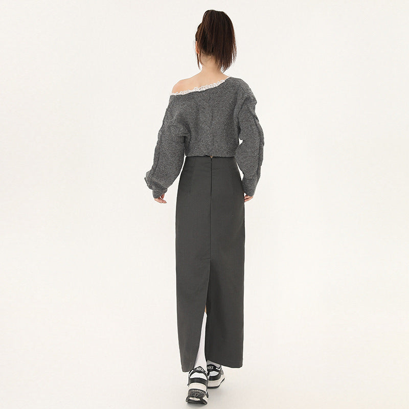 Dress High-End Pleated Midi Skirt