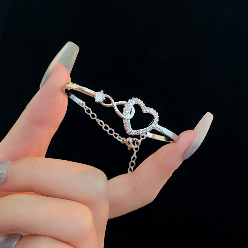 Infinite Symbol Hollow, Heart Bracelet eprolo