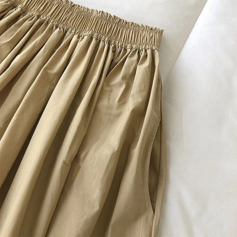 A-Line Pleated Midi Skirt eprolo
