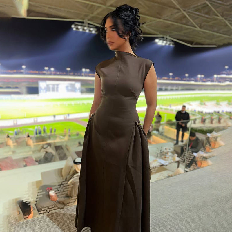 Elegant Flutter Sleeve Long Dress eprolo
