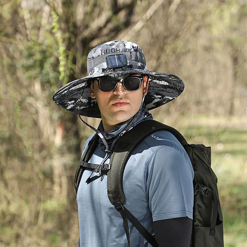 Solar fan hat eprolo