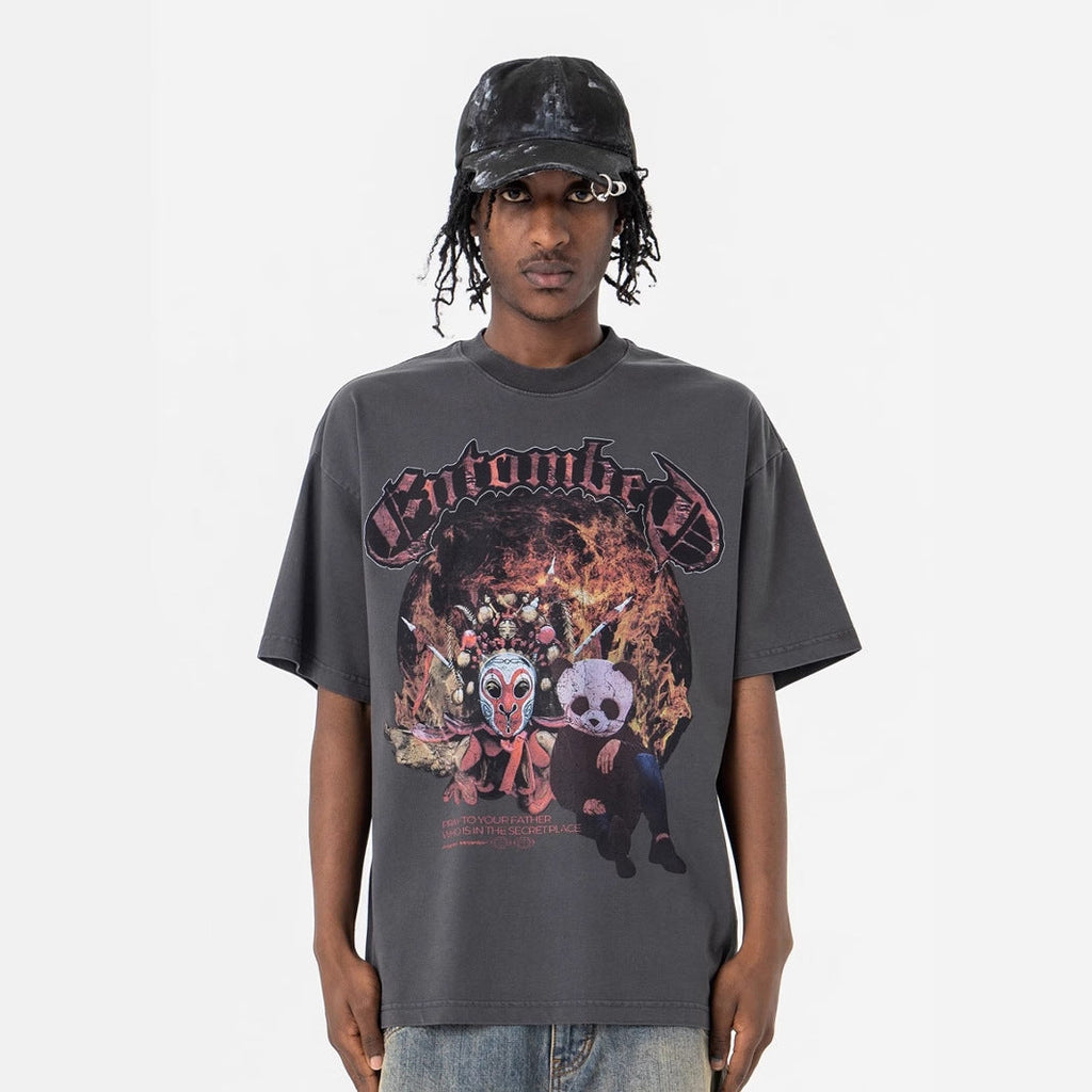 Face-Changing Destroyed T-Shirt eprolo