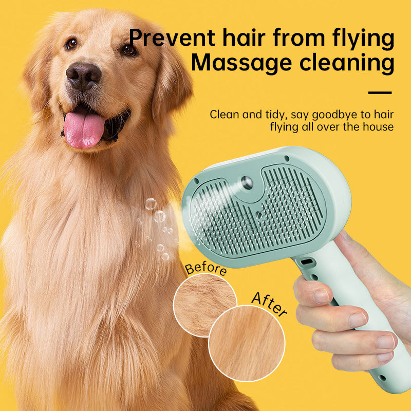 Pet Electric Grooming Comb, Steam Hair Removal