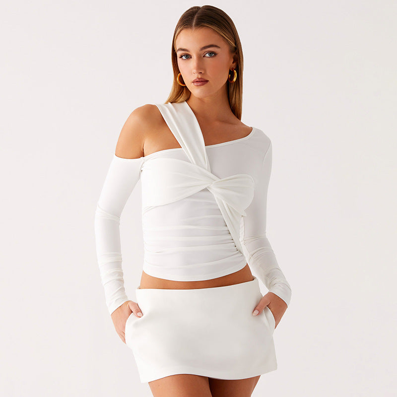 Twisted long sleeved top eprolo
