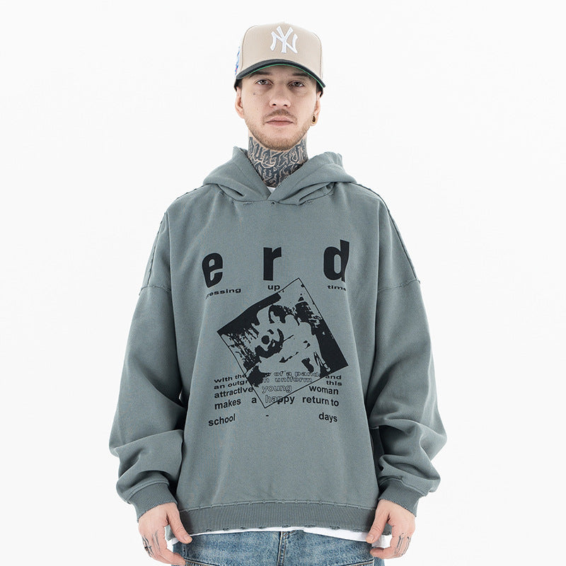 Retro Melancholic Rich Hooded Sweatshirt eprolo