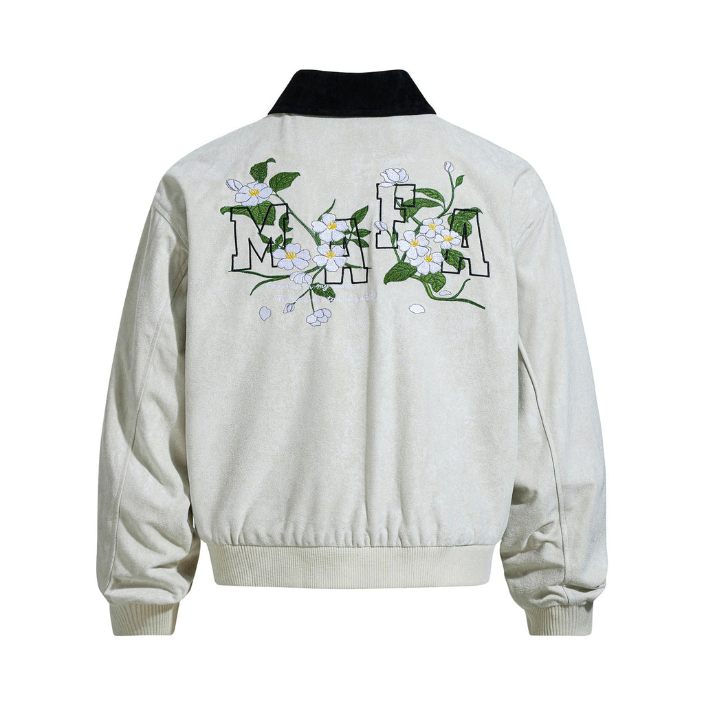 Men's Embroidery Suede Jacket eprolo