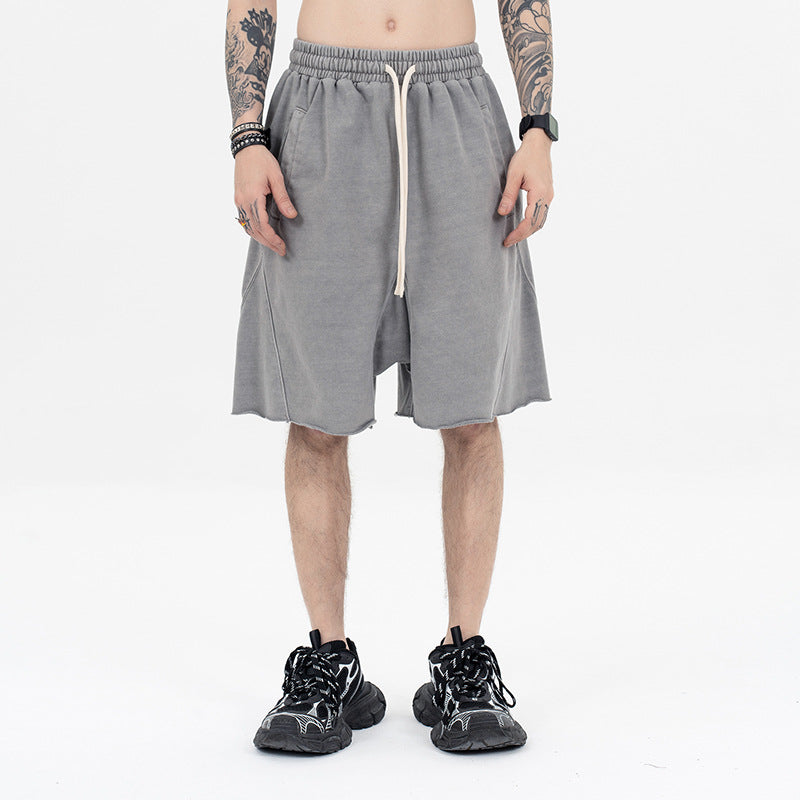 Classic BF Lazy Style Drawstring Spliced Sports Shorts eprolo