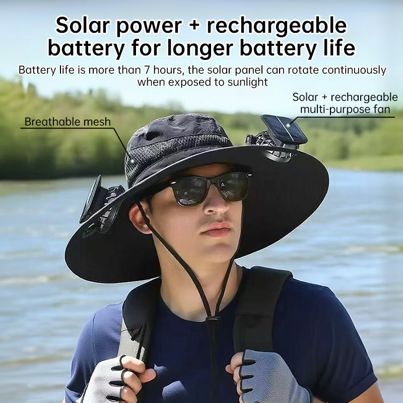 Solar fan hat eprolo