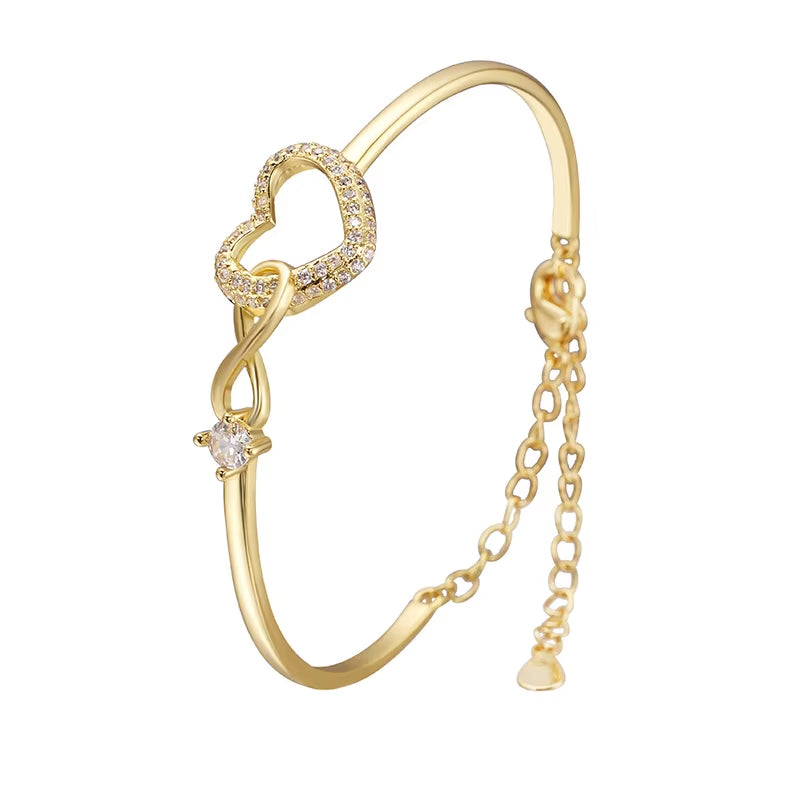 Infinite Symbol Hollow, Heart Bracelet eprolo