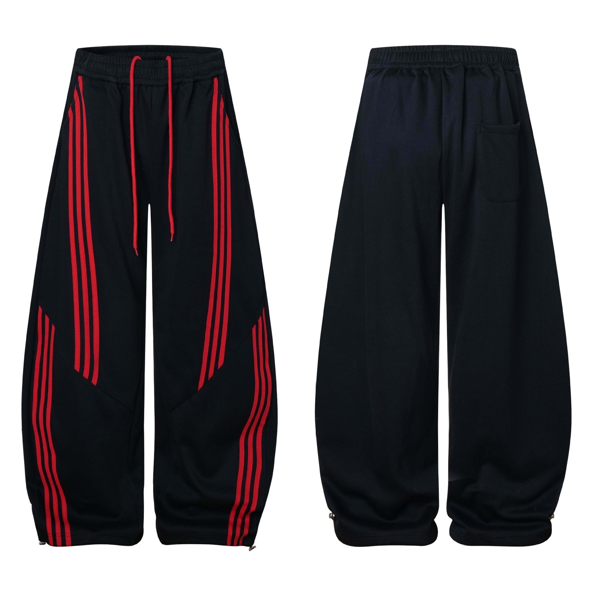 Unisex Three-Stripe Slant Pocket Casual Pants eprolo