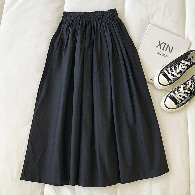 A-Line Pleated Midi Skirt eprolo