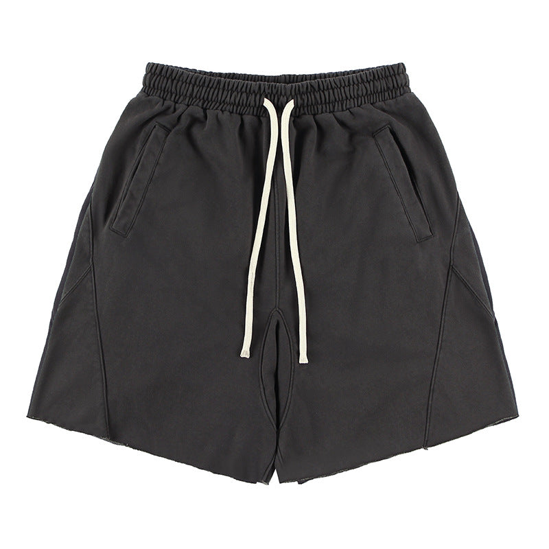 Classic BF Lazy Style Drawstring Spliced Sports Shorts eprolo