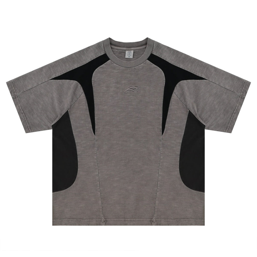 Retro Colorblock Short Sleeve Tee eprolo