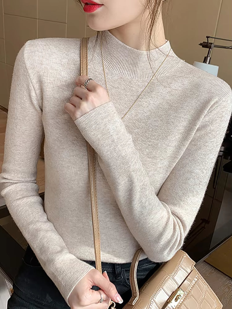 Turtleneck Knitted Sweater top