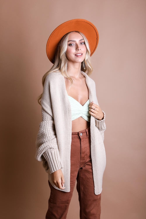 Bat Sleeve Knit Cardigan My Store