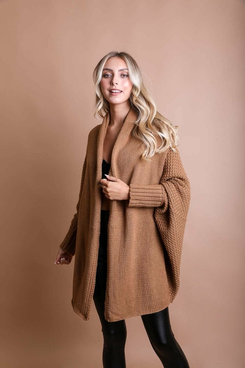 Bat Sleeve Knit Cardigan My Store