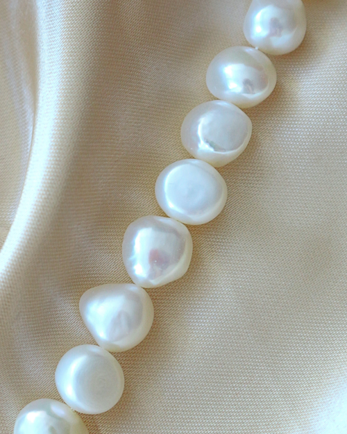 Baroque Genuine Freshwater Pearls & 925 Sterling Silver Bracelet My Store